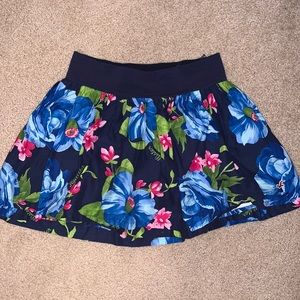 Hollister floral mini skirt